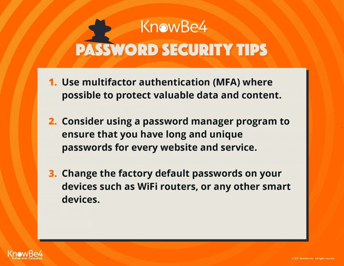 Cybersecurity Awareness Month :  Password Security Tips