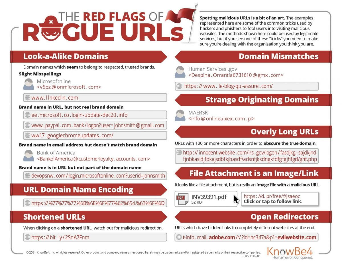 Cybersecurity Awareness Month : The Red Flags of Rogue URLs